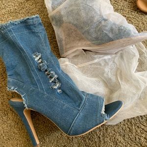 Denim heels BRAND NEW IN BAG